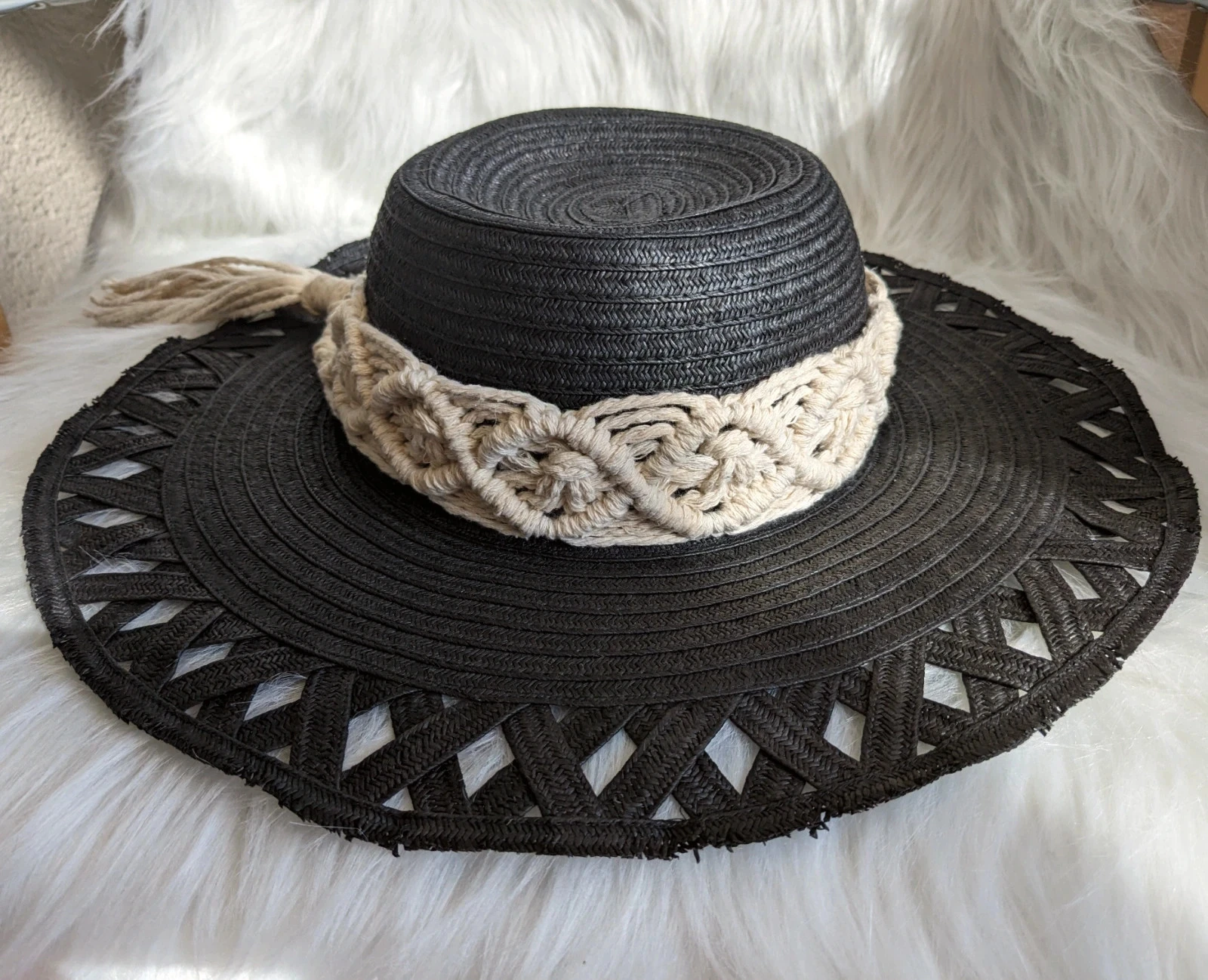 Sombrero bohemio de macramé – photo 2